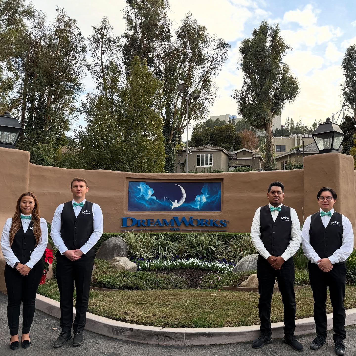 Mint Valet staff handling vehicles for VIP guests at Universal Studios